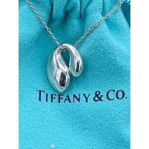 Tiffany & Co. Authentic Sterling Silver Pendant Necklace 16"